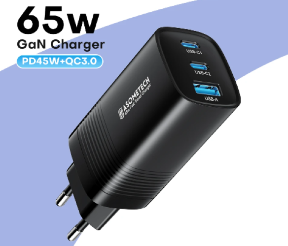 65WPD QC 3.0快速充电手机充电器