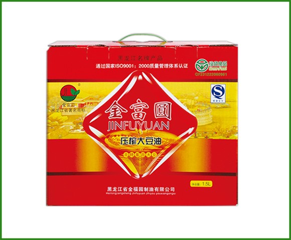 金富圆-压榨大豆油-非转基因大豆1.5L